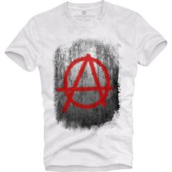 T-shirt UNDERWORLD Organic Cotton Anarchy. Białe t-shirty męskie Underworld, xl, z nadrukiem. Za 69,99 zł.