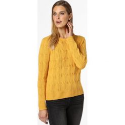 Marie Lund - Sweter damski, żółty. Żółte swetry damskie Marie Lund, xxl, bez wzorów, z bawełny, klasyczne, bez rękawów, bez kaptura. Za 229,95 zł.