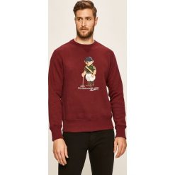 Polo Ralph Lauren - Bluza. Brązowe bluzy męskie Polo Ralph Lauren, s, z nadrukiem, z bawełny, z okrągłym kołnierzem, bez rękawów, bez kaptura. Za 729,90 zł.