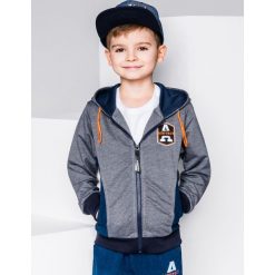 Bluzy chłopięce: BLUZA DZIECIĘCA ROZPINANA Z KAPTUREM KB013 – GRAFITOWA