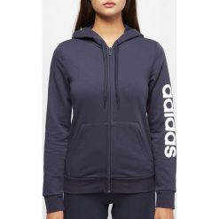 Bluza damska z kapturem adidas granat. Niebieskie bluzy damskie Adidas, s, bez wzorów, z bawełny, bez rękawów, z kapturem. Za 179,90 zł.