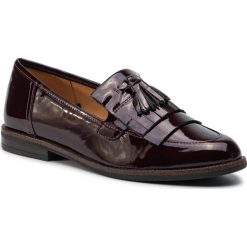 Lordsy CAPRICE - 9-24200-23 Brdeaux Pate 541. Czerwone półbuty damskie Caprice, ze skóry, bez obcasa, na obcasie. Za 299,00 zł.