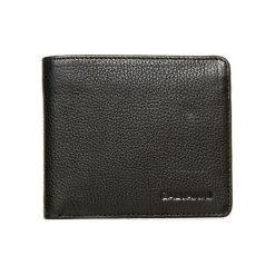 Portfele męskie: Skórzany portfel w kolorze czarnym – (S)11 x (W)9,5 cm