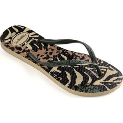 Havaianas - Japonki. Żółte klapki damskie Havaianas, bez wzorów, z materiału, bez obcasa, na obcasie. W wyprzedaży za 79,90 zł.