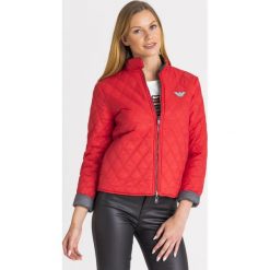 KURTKA Dwustronna PIKOWANA Emporio Armani. Szare kurtki damskie z aplikacjami, z tkaniny. Za 605,00 zł.