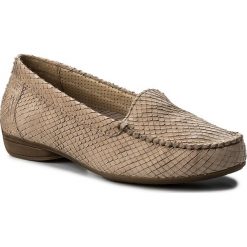 Mokasyny GABOR - 44.214.82 Silk. Brązowe mokasyny damskie marki Gabor, ze skóry, na płaskiej podeszwie. Za 429,00 zł.