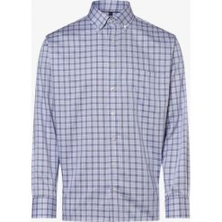 Eterna Comfort Fit - Koszula męska łatwa w prasowaniu, niebieski. Niebieskie koszule męskie Eterna Comfort Fit, m, w kratkę, z bawełny, eleganckie, button down, bez rękawów. Za 199,95 zł.