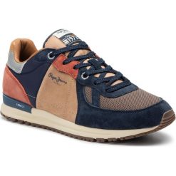 Sneakersy PEPE JEANS - Tinker Pro PMS30594 Navy 595. Niebieskie sneakersy męskie Pepe Jeans, bez zapięcia. Za 409,00 zł.