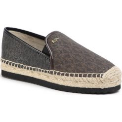 Espadryle MICHAEL MICHAEL KORS - Hastings Slip On 40R0HTFP1B Brown/Blk. Pomarańczowe espadryle damskie MICHAEL Michael Kors, bez wzorów, ze skóry ekologicznej, bez obcasa, na płaskiej podeszwie. W wyprzedaży za 439,00 zł.