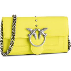 Torebka PINKO - Houston Wallet With Shoulder AI 19-20 PLTT 1P21ER Y5FF Yellow H72. Żółte torebki klasyczne damskie Pinko, bez wzorów, ze skóry, eleganckie, bez dodatków. Za 769,00 zł.
