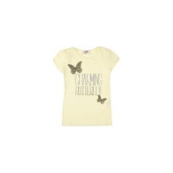 Koszulka dziewczęca z printem t-shirt. Białe t-shirty dziewczęce TXM. Za 9,99 zł.