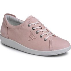 Sneakersy ECCO - Soft 2.0 20650302118 Rose Dust. Różowe półbuty damskie ecco, bez wzorów, ze skóry, bez obcasa, na płaskiej podeszwie, bez zapięcia. W wyprzedaży za 359,00 zł.