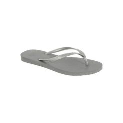 Japonki Slim damskie. Szare buty sportowe damskie HAVAINAS, bez wzorów, z gumy, bez kołnierzyka. Za 79,99 zł.