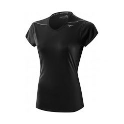 Mizuno Koszulka Do Biegania Drylite Core Tee Black M. Czarne topy sportowe damskie marki Mizuno, m, ze skóry. W wyprzedaży za 69,00 zł.