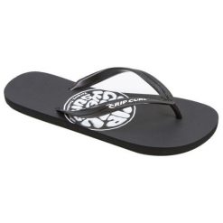 Rip Curl Japonki Męskie Brushed Wettie Logo 42 Czarne. Czarne klapki męskie Rip Curl, bez wzorów. Za 79,00 zł.