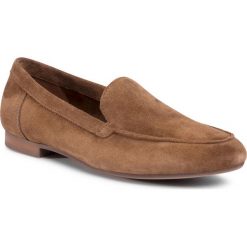 Mokasyny GINO ROSSI - E20-23402LM Camel. Pomarańczowe mokasyny damskie Gino Rossi, na co dzień, bez wzorów, ze skóry, bez obcasa, bez zapięcia. Za 239,99 zł.