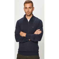 Tommy Hilfiger - Sweter. Czarne swetry męskie TOMMY HILFIGER, s, bez wzorów, z jedwabiu, bez kołnierzyka, bez kaptura. Za 499,90 zł.