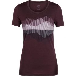 Icebreaker Damski T-Shirt Wmns Tech Lite Ss Low Crewe Cook, Reflected Velvet, M. Czarne koszulki damskie termoaktywne marki Icebreaker, m, bez wzorów, z wełny. W wyprzedaży za 195,00 zł.