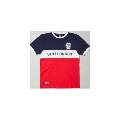 Koszulka BLB CUT&SEW Red/Wht/Navy. Czerwone koszulki męskie Crankk, l, z nadrukiem, z bawełny, vintage, bez kołnierzyka, bez rękawów. Za 119,00 zł.