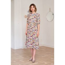 Sukienka Livia Picturata 34. Sukienki damskie s, bez wzorów, z wiskozy, bez kołnierzyka, z krótkim rękawem, krótkie, mini. Za 437,00 zł.