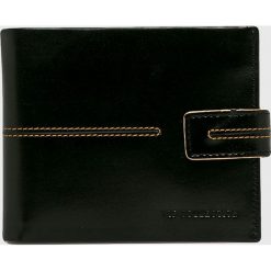VIP COLLECTION - Portfel skórzany London. Czarne portfele męskie marki VIP COLLECTION, bez wzorów, ze skóry. W wyprzedaży za 99,90 zł.