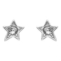 Karl Lagerfeld - Kolczyki. Szare kolczyki damskie KARL LAGERFELD, z kryształem, metalowe. Za 189,90 zł.