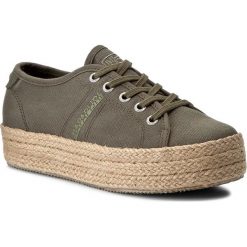 Espadryle damskie na koturnie: Espadryle NAPAPIJRI – Hope 14738788 New Khaki N74