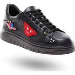 CZARNE SNEAKERSY EMPORIO ARMANI. Czarne sneakersy męskie Emporio Armani, na sznurówki. Za 1169,50 zł.