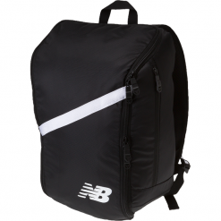 New Balance WFBBBP5BKW. Czarne plecaki męskie New Balance, bez wzorów, z poliesteru, sportowe. W wyprzedaży za 79,99 zł.