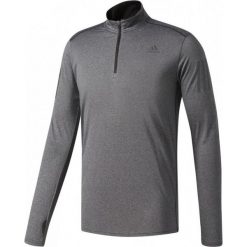 Koszulki sportowe męskie: Adidas Koszulka biegowa Response 1/2 Zip Long Sleeve Tee szara r. S