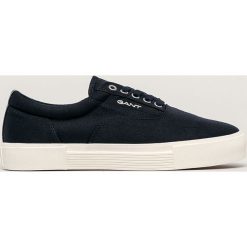 Gant - Tenisówki. Niebieskie trampki męskie GANT, bez wzorów, z gumy, na sznurówki. Za 299,90 zł.