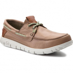 Mokasyny SLOW WALK - Chara 10546 Sauvaje Taupe. Brązowe mokasyny męskie Slow Walk, z materiału. W wyprzedaży za 289,00 zł.