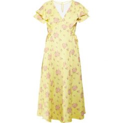 MAX&Co. PARIDE Długa sukienka sunshine yellow. Żółte sukienki damskie koktajlowe marki MAX&Co., z poliesteru, z długim rękawem, długie, maxi. W wyprzedaży za 739,50 zł.