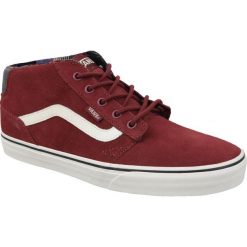 Vans Chapman Mid Mte va2xsxogv 43 Czerwone. Czerwone buty sportowe męskie marki Vans, ze skóry. W wyprzedaży za 259,99 zł.