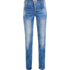 Miękkie dżinsy ze stretchem STRAIGHT bonprix niebieski. Jeansy damskie bonprix. Za 89,99 zł.