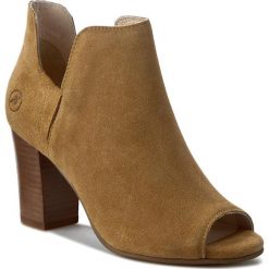 Botki BRONX - 33926-H BX 646 Tan 986. Brązowe buty zimowe damskie marki Bronx, z materiału. W wyprzedaży za 219,00 zł.