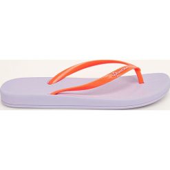 Ipanema - Japonki. Fioletowe klapki damskie Ipanema, bez wzorów, z materiału, bez obcasa, na obcasie. W wyprzedaży za 49,90 zł.