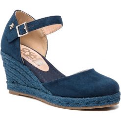 Espadryle REFRESH - 69730 Azul. Niebieskie espadryle damskie marki Refresh, bez wzorów, ze skóry ekologicznej, bez obcasa, na obcasie. Za 169,00 zł.