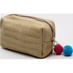 Kosmetyczka - Beżowy. Brązowe kosmetyczki damskie Sinsay, bez wzorów. Za 19,99 zł.