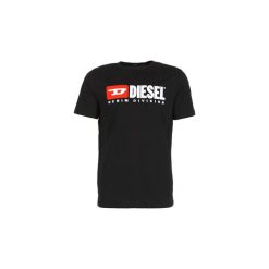 T-shirty z krótkim rękawem Diesel T JUST DIVISION. Czarne t-shirty męskie Diesel, s, bez wzorów, bez kołnierzyka, krótkie. Za 259,00 zł.