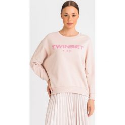 BLUZA twinset. Brązowe bluzy damskie Twinset, xxs, bez wzorów, bez rękawów, bez kaptura. Za 629,00 zł.