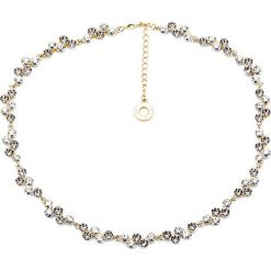Naszyjniki damskie: Pozłacany naszyjnik z kryształami Swarovski – dł. 40 cm