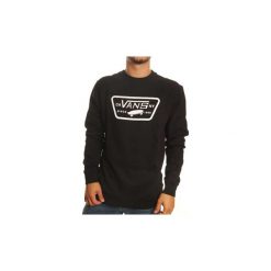 Bluzy Vans VN0A36L3 FULL PATCH CREW. Czarne bluzy męskie Vans, xl, bez wzorów, bez kołnierzyka, bez rękawów, bez kaptura. Za 223,96 zł.
