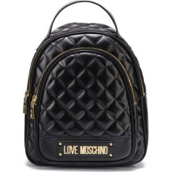 Love Moschino Plecak Czarny. Czarne plecaki damskie Love Moschino, w paski, z materiału. Za 1031,95 zł.