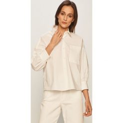 Pinko - Koszula. Białe bluzki damskie Pinko, bez wzorów, z elastanu, eleganckie, z włoskim kołnierzykiem, bez rękawów. Za 699,90 zł.