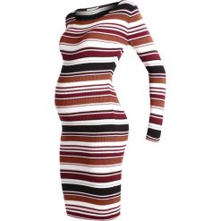 Sukienki: Anna Field MAMA Sukienka dzianinowa black/burgundy