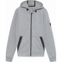 Bluza w kolorze szarym. Szare bluzy męskie Hackett London, m, bez wzorów, z kapturem, bez rękawów, bez kaptura. W wyprzedaży za 519,95 zł.