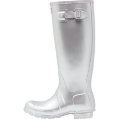 Buty zimowe damskie: Hunter ORIGINAL TALL Kalosze silver