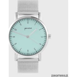 Zegarek - Simple elegance, turkusowy - metalowy. Niebieskie zegarki damskie Pakamera, metalowe. Za 139,00 zł.