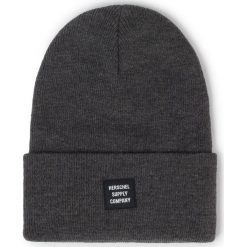 Czapka HERSCHEL - Abbott 1001-0002 Charcoal. Szare czapki damskie Herschel, bez wzorów, z materiału. Za 109,00 zł.